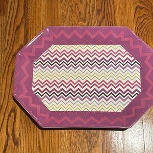 Missoni for Target Purple and Pink Chevron Tray